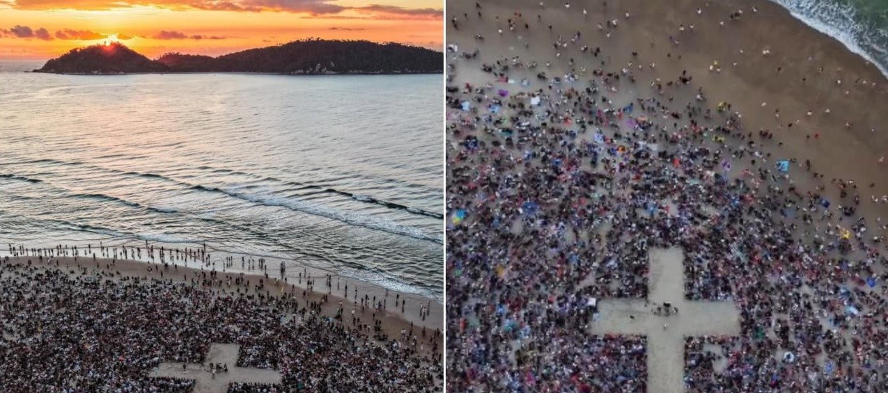 Culto “Desperta” reúne multidão ao nascer do sol na Praia do Campeche 2 ocrente 1774317879