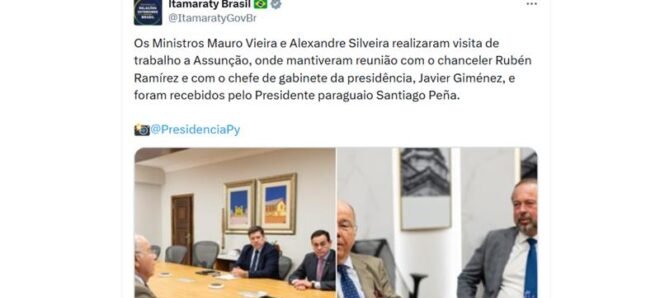 Paraguai garante que pacto militar com EUA não afeta laços com o Brasil 2 ocrente 1774324179