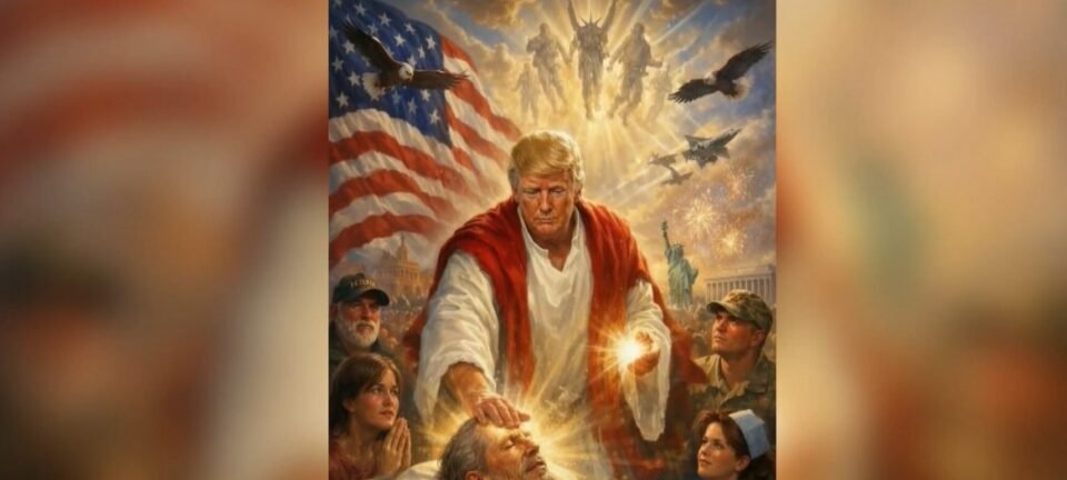 Trump apaga imagem em que aparece como Jesus e diz ter pensado que era “eu como médico” 2 ocrente 1776109809