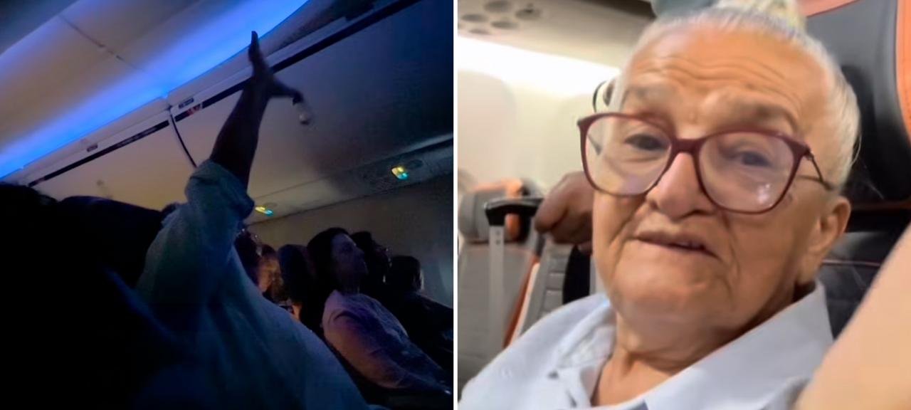 Oração de idosa de 83 anos comove passageiros antes da decolagem em Manaus 2 ocrente 1776167396