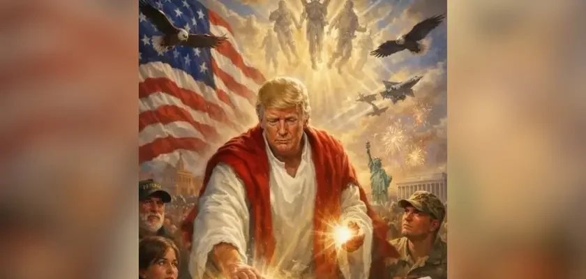 Postagem que retrata Trump como Jesus é tachada de blasfêmia por líderes evangélicos 2 ocrente 1776188088