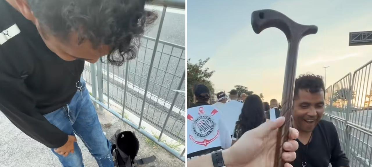 Muleta fica para trás: torcedor com lesão no pé relata cura após oração na Neo Química Arena 2 ocrente 1776293352