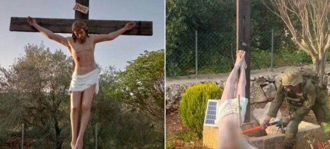 Soldado israelense que quebrou estátua de Jesus no Líbano é preso por 30 dias; colega que filmou também é punido 2 ocrente 1776806381