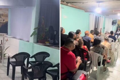 Igreja que aparecia vazia em vídeo viral lota em novo culto na Baixada Fluminense 14 ocrente 1777032283