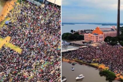 Culto ao pôr do sol reúne mais de 25 mil fiéis na orla do Guaíba em Porto Alegre 12 ocrente 1777036768