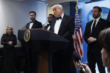 Trump atribui a “lobo solitário” ataque a tiros que adiou jantar de correspondentes 14 ocrente 1777180761