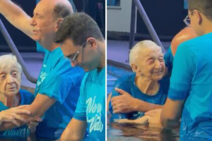Aos 95 anos, Dona Jandyra é batizada em igreja de SP e diz sentir-se “leve e realizada” 2 ocrente 1777459757