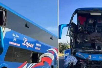 Colisão entre ônibus de missionários e carreta mata duas pessoas e fere mais de 30 na BR-050 8 ocrente 1777488576