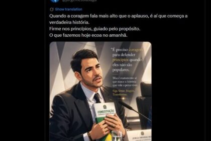 Após veto no Senado, Jorge Messias divulga mensagem de superação com imagem gerada por IA 16 ocrente 1777772047