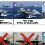 Trump divulga montagem que contrasta poder militar dos EUA e do Irã e declara forças iranianas “destruídas” 4 ocrente 1777914259