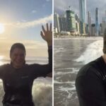 Líder batiza irmã caçula em culto ao amanhecer e emociona 40 mil fiéis em Balneário Camboriú 5 ocrente 1777983556