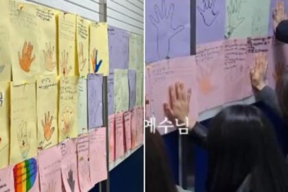 Mural de oração mobiliza alunos, pais e professores em escola cristã na Coreia do Sul 4 ocrente 1778030371