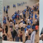 Praia histórica da Califórnia recebe batismo coletivo com mais de 650 inscritos 4 ocrente 1778038462