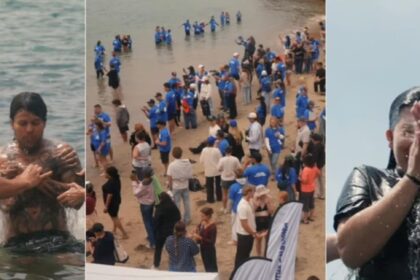 Praia histórica da Califórnia recebe batismo coletivo com mais de 650 inscritos 20 ocrente 1778038462