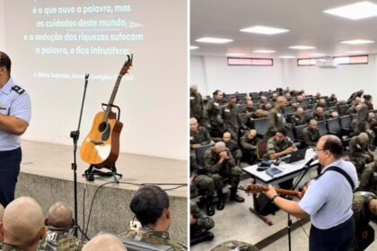 Capelão da FAB desafia recrutas a abandonar fé superficial em culto em Brasília 6 ocrente 1778117658