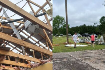 Fiéis cantam hino enquanto tornado arranca teto de igreja no Mississippi e ninguém se fere 16 ocrente 1778605479