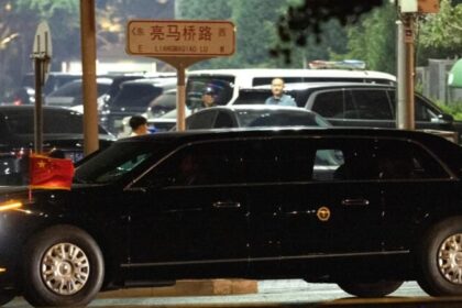 Trump desembarca em Pequim para reunião com Xi; Pequim cobra suspensão de armas a Taiwan 2 ocrente 1778680156