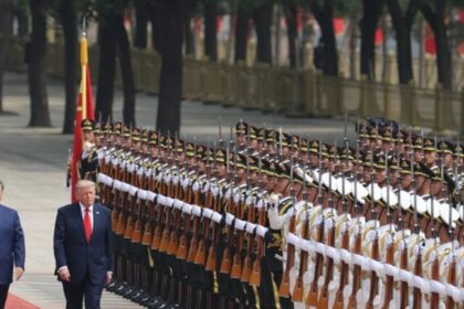 Trump e Xi Jinping se reúnem em Pequim para tratar de comércio, tecnologia e Taiwan 12 ocrente 1778726949