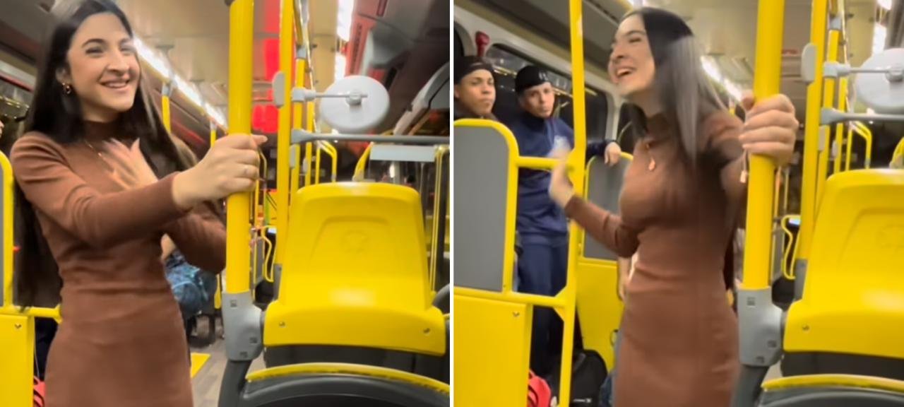 Jovem prega e ora dentro de ônibus em Londrina e recebe aplausos de passageiros 2 ocrente 1778788170