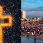 Amanhecer de fé reúne 5 mil pessoas na praia de Balneário Rincão 4 ocrente 1779150856