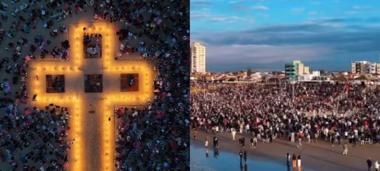 Amanhecer de fé reúne 5 mil pessoas na praia de Balneário Rincão 2 ocrente 1779150856