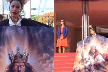 Atriz dominicana leva imagem da segunda vinda de Jesus ao tapete vermelho de Cannes 2 ocrente 1779905071