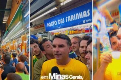 Flávio Bolsonaro inicia pré-campanha em BH, visita Mercado Central e defende redução de ministérios 16 ocrente 1780405468