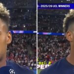 Após bicampeonato do PSG na Champions, Désiré Doué agradece a Jesus diante das câmeras 5 ocrente 1780405481