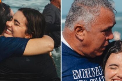Jovem testemunha mudança de vida e vê pais se batizarem em praia do Rio de Janeiro 18 ocrente 1780429769