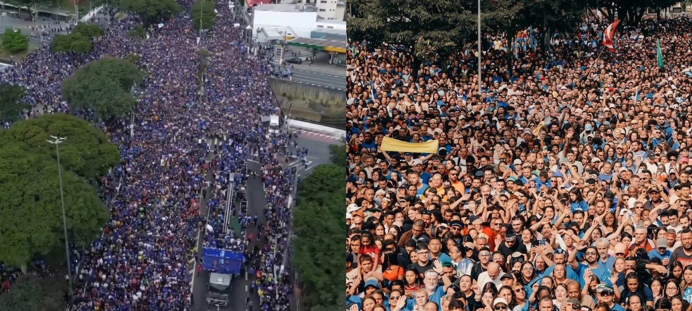 Multidão ocupa centro de São Paulo na Marcha para Jesus 2026; organização estima 2 milhões de participantes 2 ocrente 1780779018