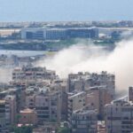 Israel volta a bombardear subúrbio de Beirute dias depois de renovação do cessar-fogo 5 ocrente 1780846453