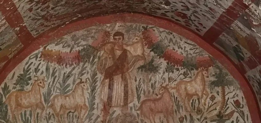 Afresco de quase 1.800 anos com Jesus retratado como Bom Pastor é descoberto em Iznik 2 ocrente 1781055292