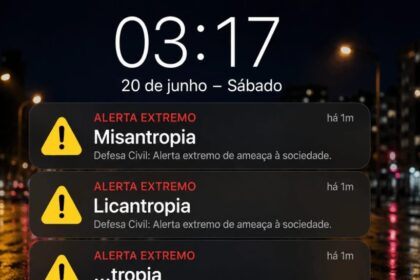 Alerta de celular exibe palavra “misantropia” e intriga brasileiros na madrugada de sábado 6 ocrente 1782225274