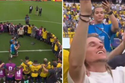 Após vencer a Alemanha, Equador se ajoelha em oração e avança na Copa 6 ocrente 1782550151