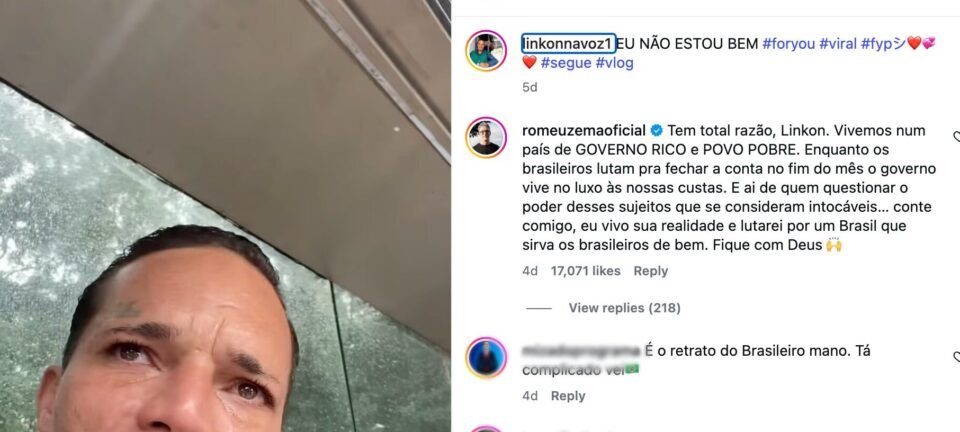 Desabafo de Linkon na Voz alcança 40 milhões de visualizações e entra no centro da disputa presidencial de 2026 2 ocrente 1782780550