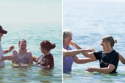 Batismo coletivo reúne 14 igrejas e leva mais de 130 fiéis ao mar em Bournemouth 18 ocrente 1782986656