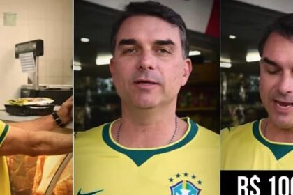 Flávio Bolsonaro lança “desafio do churrasco” de R$ 100 e critica Lula durante jogo do Brasil 16 ocrente 1783269281
