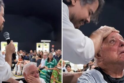 Aos 92 anos, baiano é batizado e emociona fiéis durante culto em Salvador 8 ocrente 1783353856
