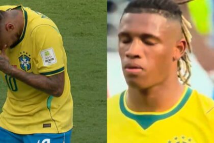Neymar e Danilo se ajoelham e oram após derrota do Brasil para a Noruega na Copa 2026 6 ocrente 1783357469