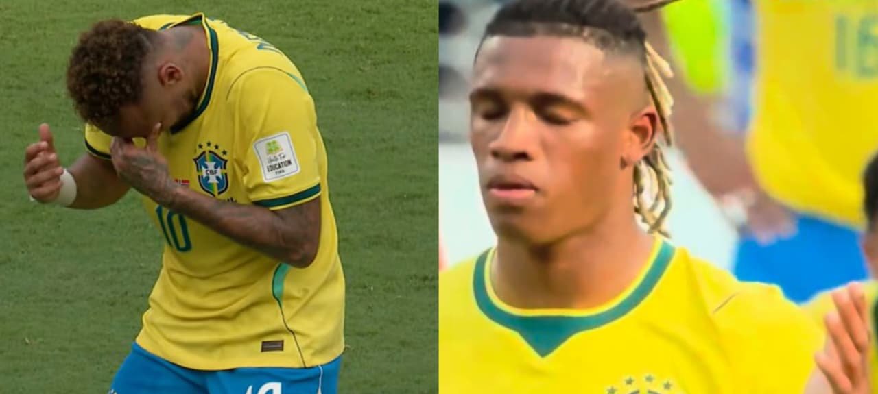 Neymar e Danilo se ajoelham e oram após derrota do Brasil para a Noruega na Copa 2026 2 ocrente 1783357469