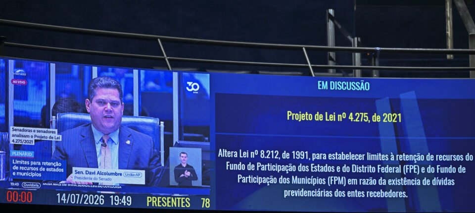 Senado aprova teto de 5% para bloqueio de repasses do FPM e FPE 2 ocrente 1784120069