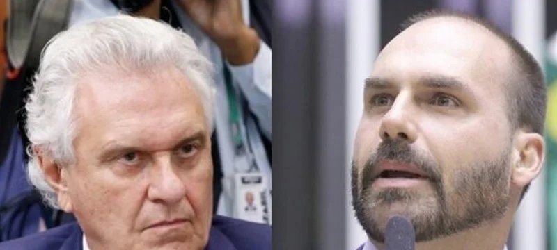Caiado e Eduardo Bolsonaro trocam farpas nas redes após concessão de green card ao ex-deputado 2 ocrente 1784743747