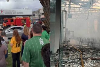 Fiéis celebram em frente à igreja consumida pelas chamas em Recife: ‘Continuamos firmes’ 6 4276035376 advec