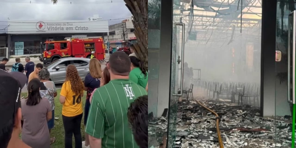 Fiéis celebram em frente à igreja consumida pelas chamas em Recife: ‘Continuamos firmes’ 2 4276035376 advec