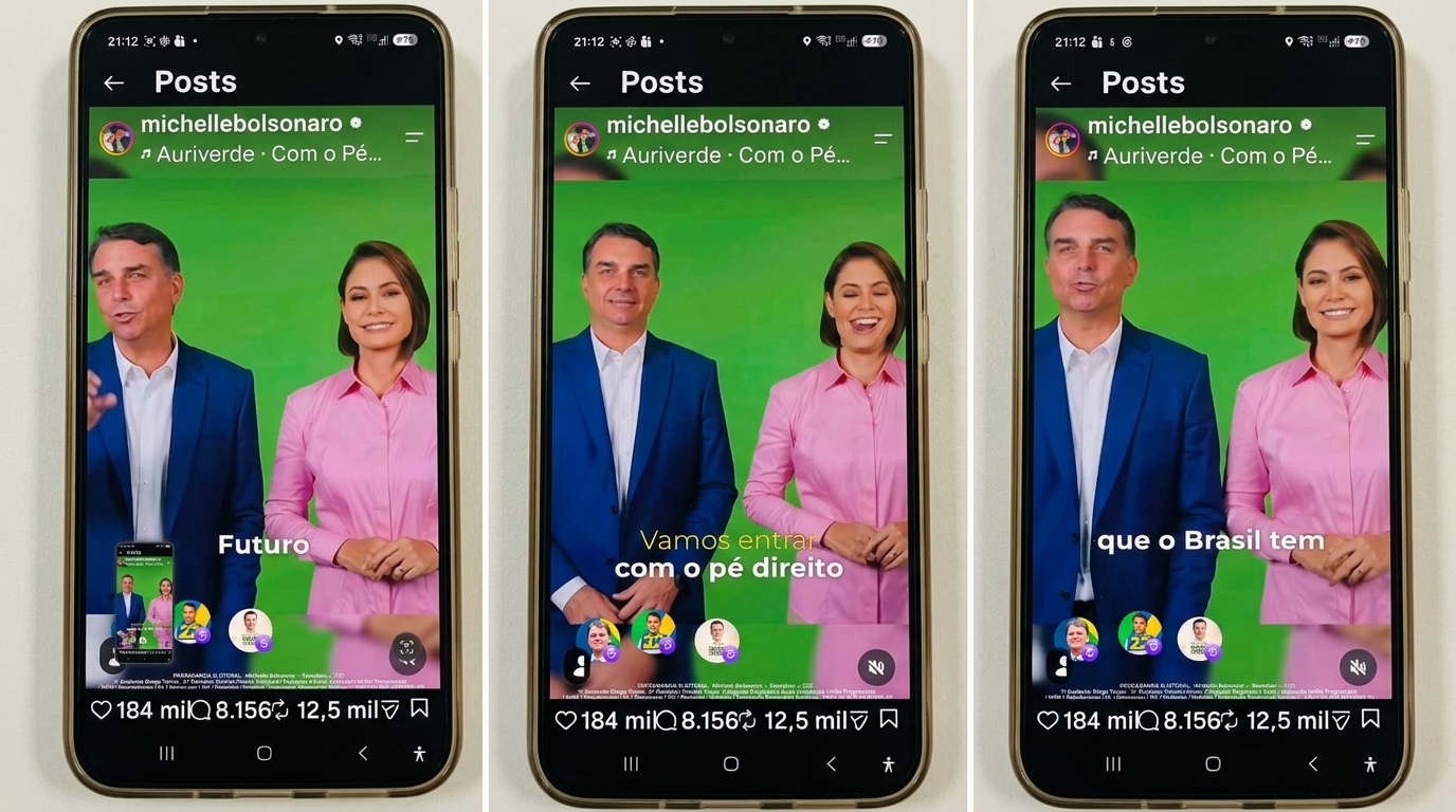 Michelle compartilha vídeo de campanha ao lado de Flávio no Instagram 2 Gemini Generated Image n4kiy2n4kiy2n4ki