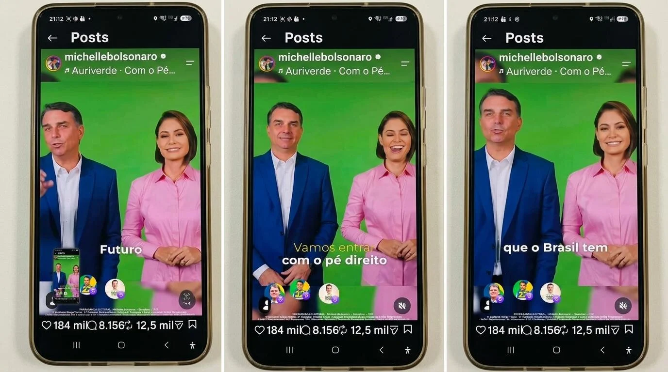 Michelle compartilha vídeo de campanha ao lado de Flávio no Instagram 2 Gemini Generated Image n4kiy2n4kiy2n4ki