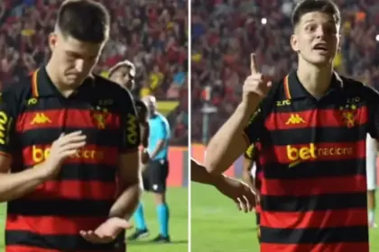 Atacante do Sport faz homenagem em Libras durante partida da Série B 6 perotti sport comemoracao libras versiculo biblico