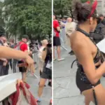 Ativista trans rasga Bíblia durante protesto em Nova York no 11 de Setembro 3 1789777080 ativista trans