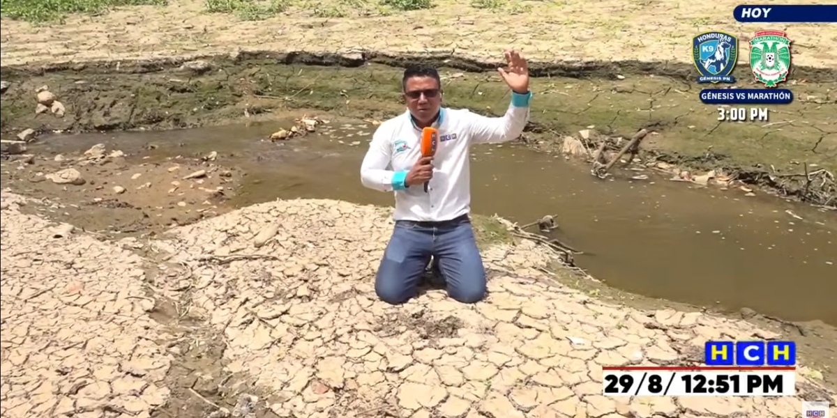 Repórter se ajoelha e ora ao vivo por chuva em Honduras afetada pela seca 1 610205769 bridel euceda