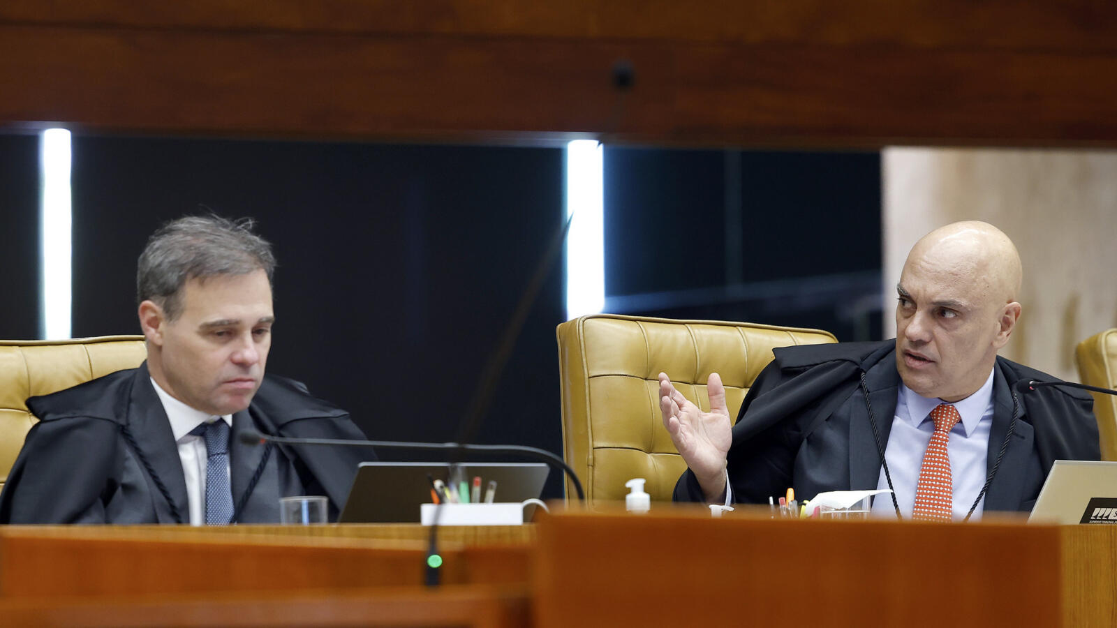 Moraes solicita investigação de Mendonça e intensifica conflito no STF 1 Andre Mendonca e Alexandre de Moraes 2 scaled